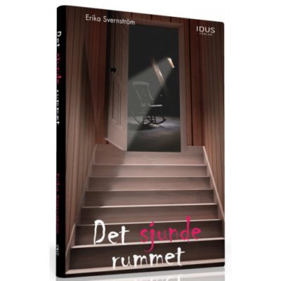 Bild på omslaget till boken. Det är mörkt och mystiskt med en trappa i halvskugga.
