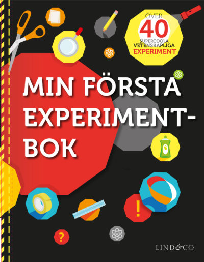 En bild på boken. På omslaget är det massa verktyg och symboler.