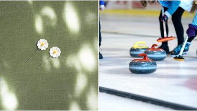 Majblomman och curling