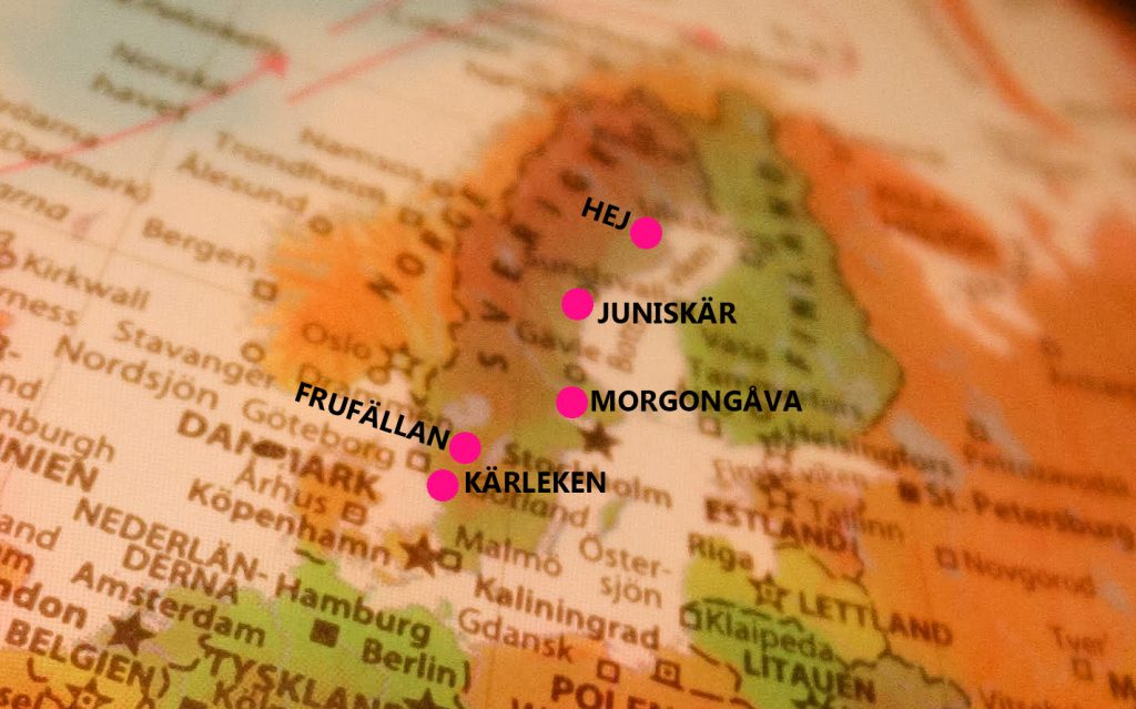 Karta över Sverige